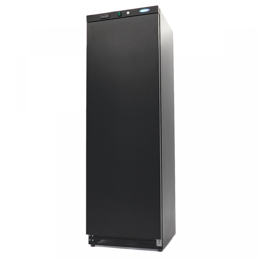 Gefrierschrank 400L mit 6 festen Regalen in Schwarz - Gastrohot