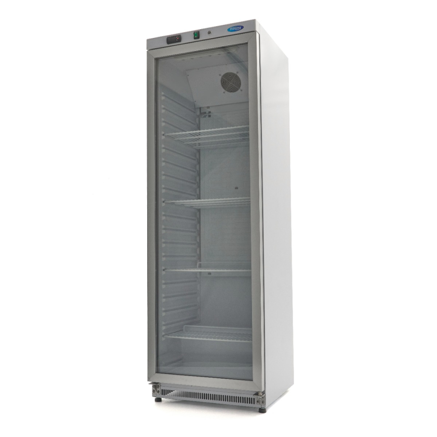 Koelkast 400L wit met glazen deur - Grote koelkast voor de gastronomie