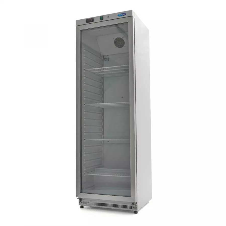 Kühlschrank - 400L - Weiß - mit Glastür