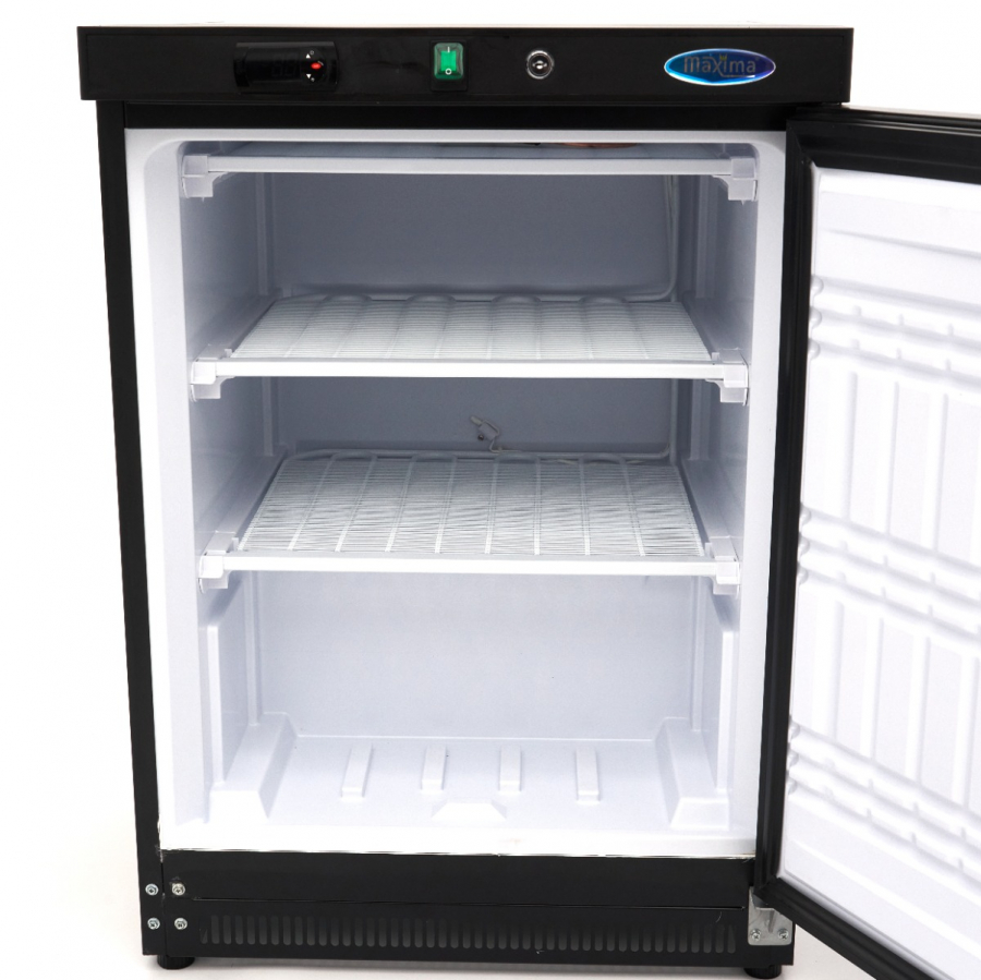 Gefrierschrank - 200L - 2 feste Regale - Schwarz