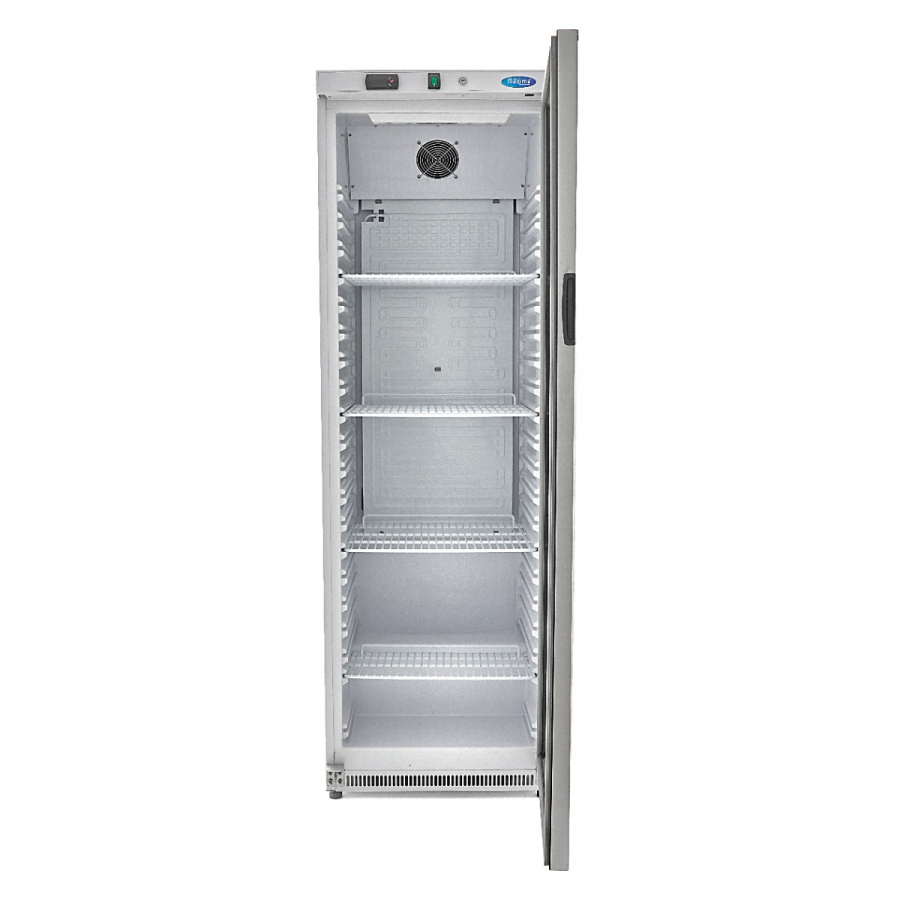 Maxima Gastro Glastürkühlschrank Wit 400 Liter inclusief LED – afsluitbaar