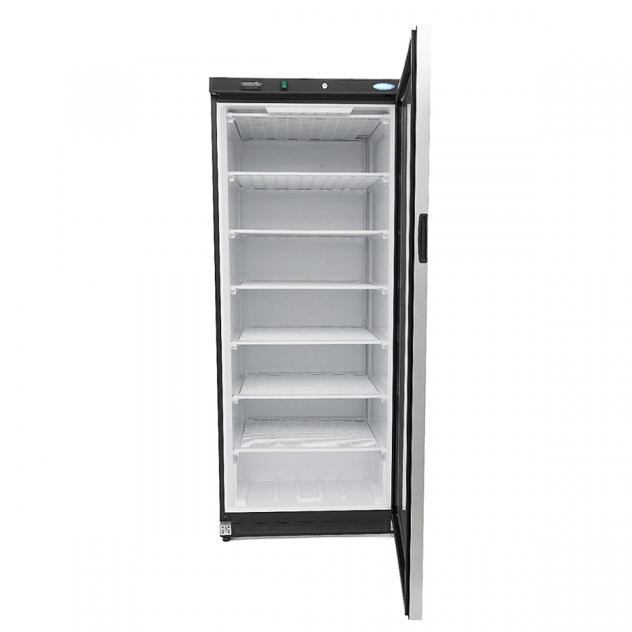 Gastro vrieskast 600 l Zwart met glazen deur – 6 planken