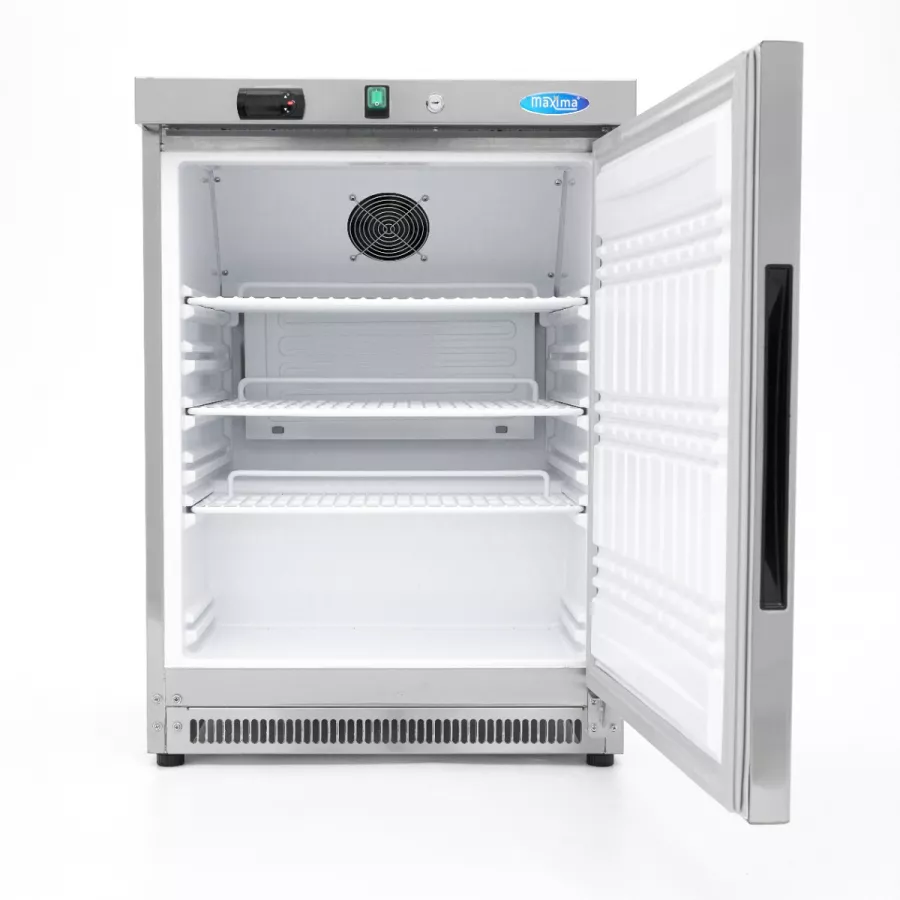 Kühlschrank - 200L - 3 verstellbare Regale - Edelstahl