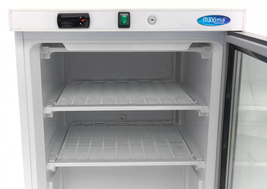 Gastro vrieskast 200 liter met glazen deur – Wit
