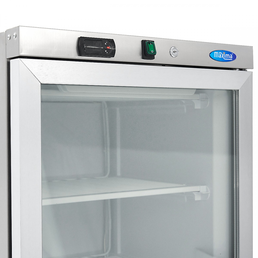 Gefrierschrank - 400L - Edelstahl - mit Glastür Gefrierschrank - 400L - Edelstahl - mit Glastür
