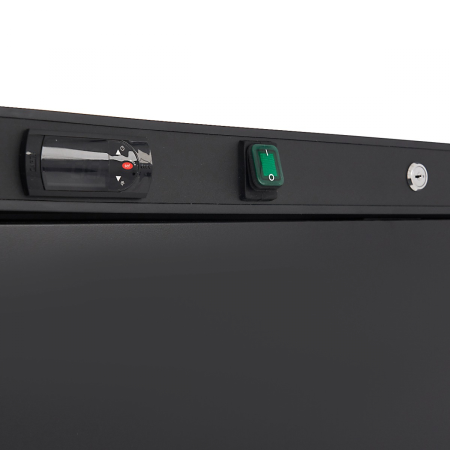 Gefrierschrank - 600L - 6 feste Regale - Schwarz