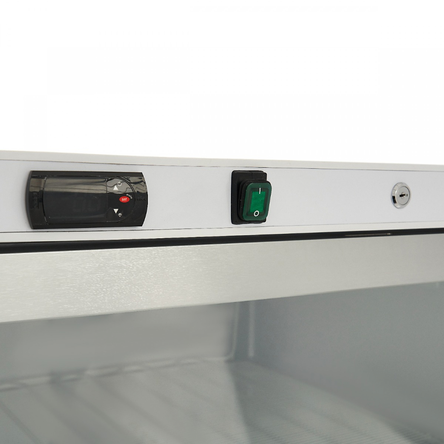 Gefrierschrank - 600L - Weiß - mit Glastür