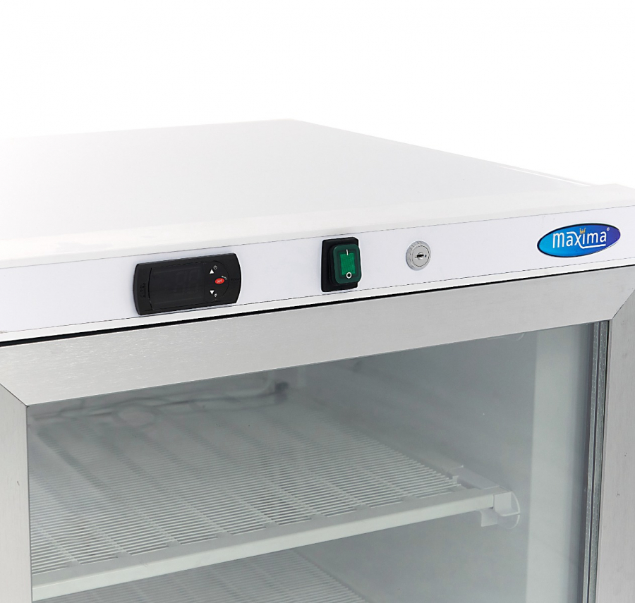 Gastro vrieskast 200 liter met glazen deur – Wit