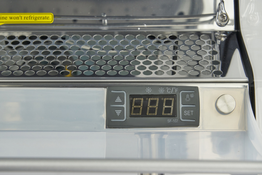 Glasdeur koelers - 220 l - 50 x 50 cm - Openen