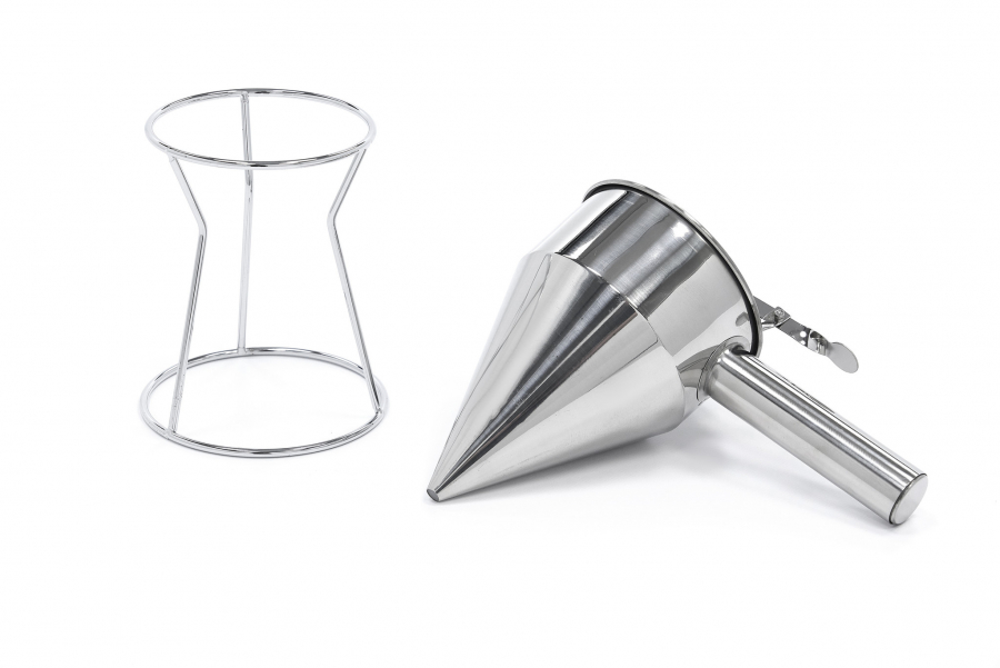 Beslagdispenser - 1,3L - Roestvrij staal - inkl. Doseerknop