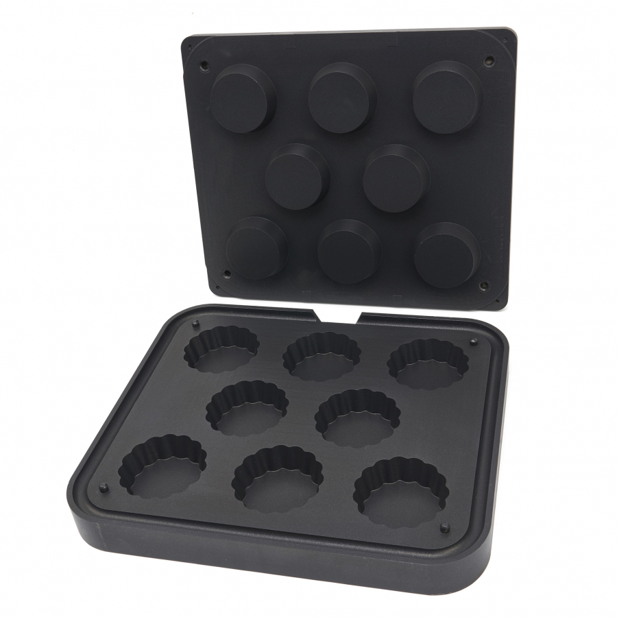 Tarteletteform gewellt - Backblech Abmessungen - 8 Stück Tarteletteform gewellt - Backblech Abmessungen - 8 Stück