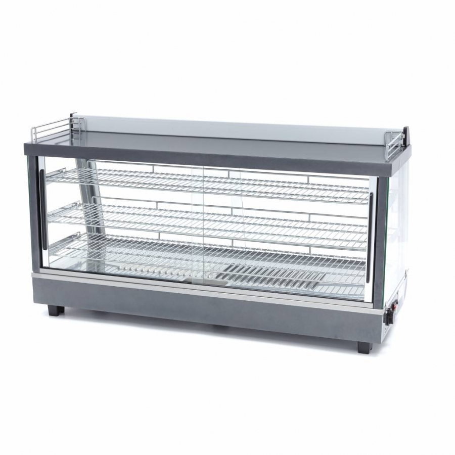 Warmtevitrine - 186 l - 121,5 cm - 3 planken