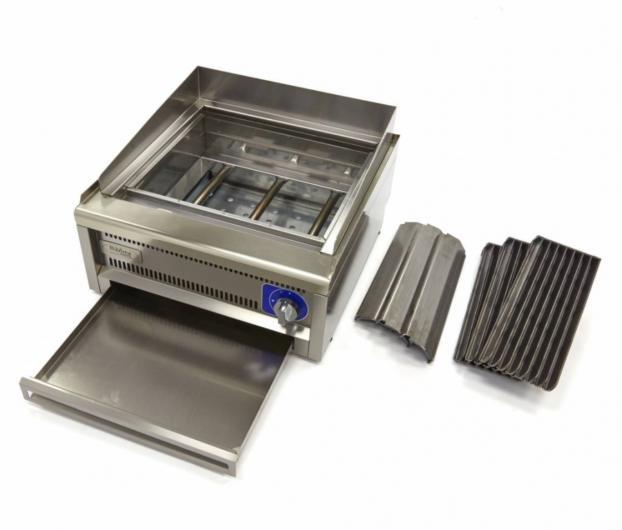 Gewerbegrill - Dubbel apparaat - 60cm diep - Gasgestuurd