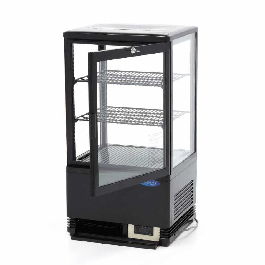 Kühlvitrine - 58 l - 43 cm - Schwarz