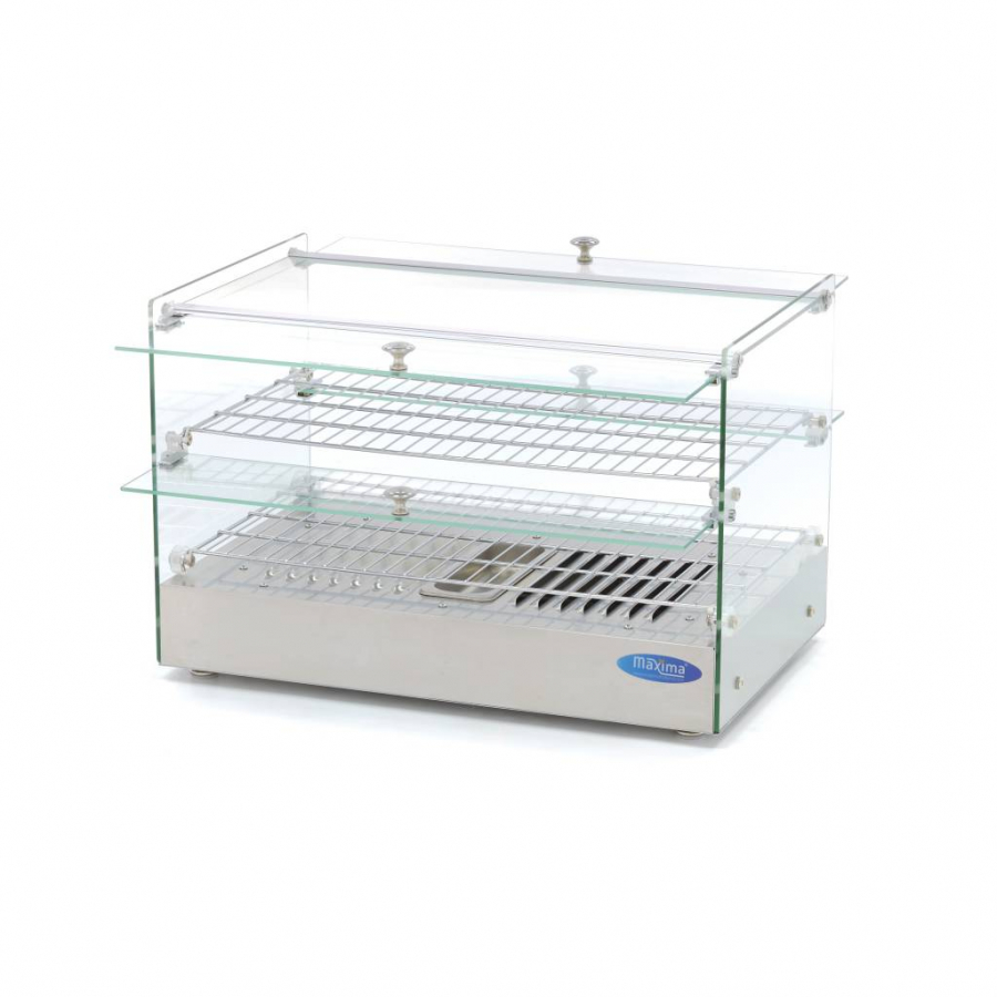Wärmevitrine - 50 l - 55 cm - 2 Regale