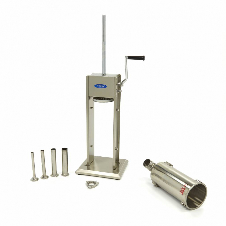 Wurstfüller - 5 l - Vertikal - inkl. 4 Füllrohre