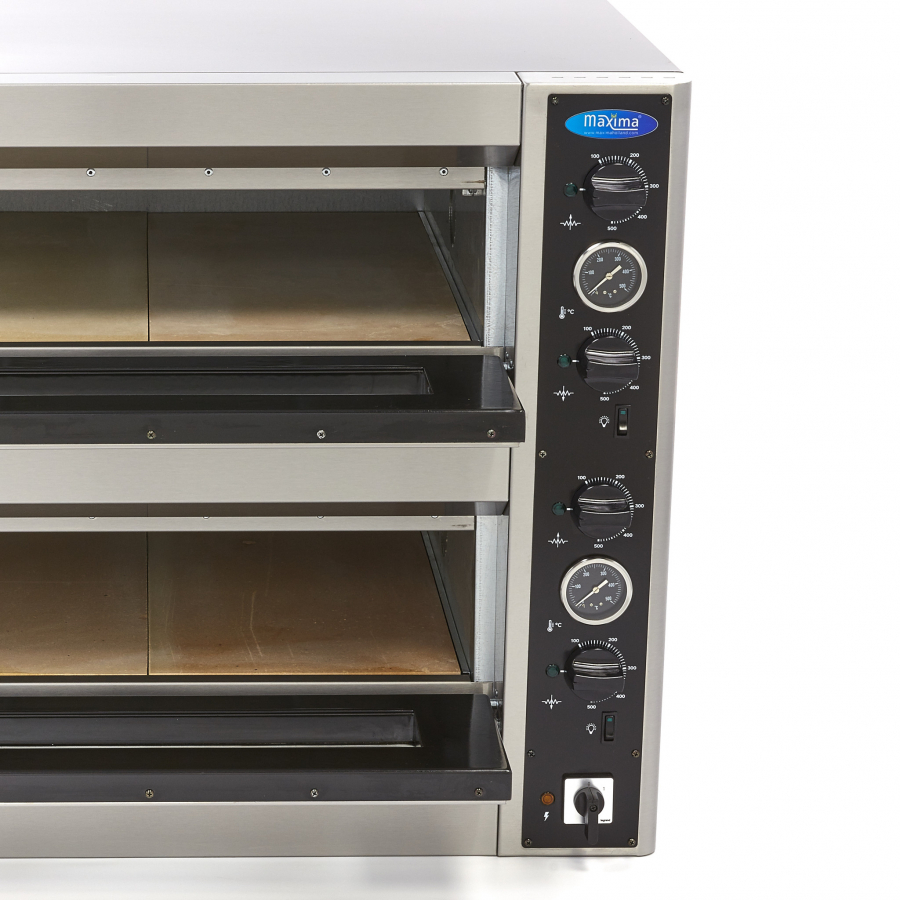Pizzaofen - Passend für 4 x Ø30cm Pizzen - Doppeldecker