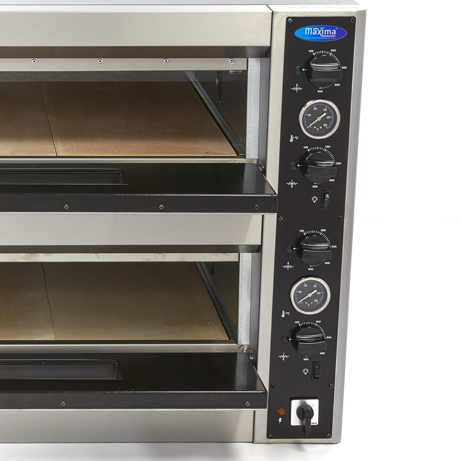 Pizzavuur - Geschikt voor 12 x Ø30cm pizza's - Dubbeldekker