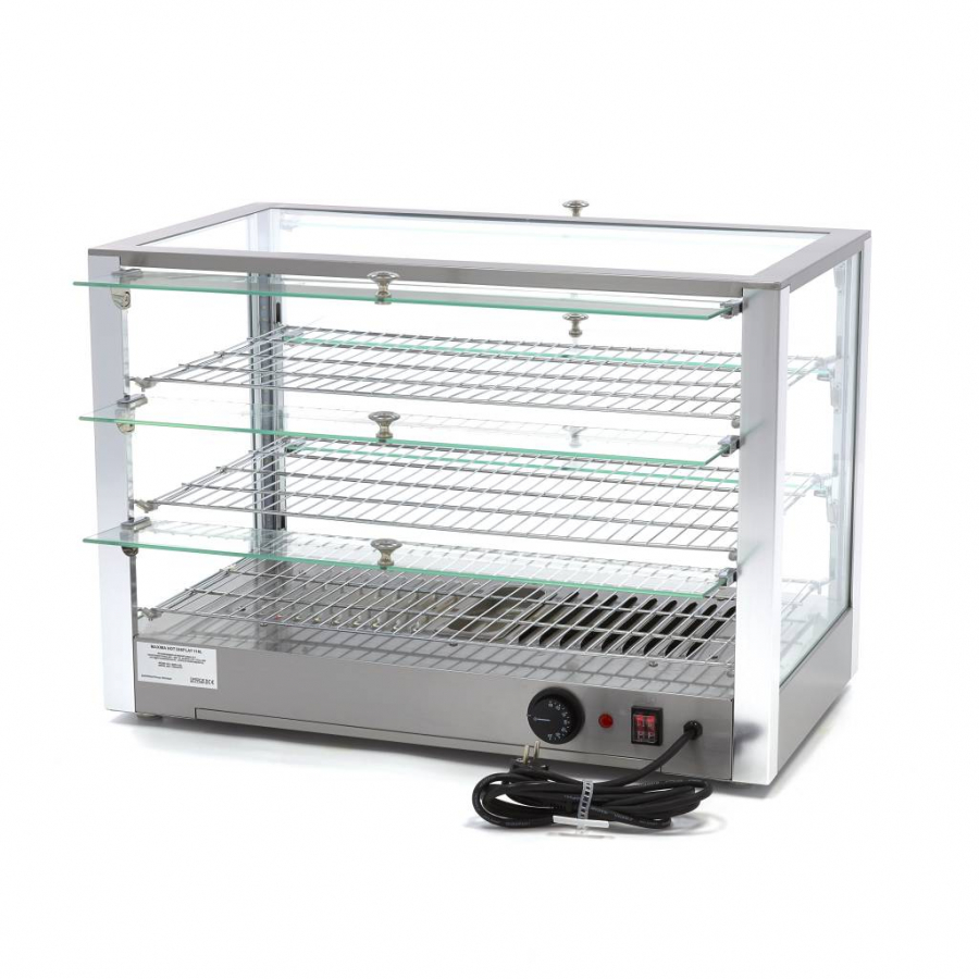 Warmtevitrine - 115 l - 70 cm - 3 planken