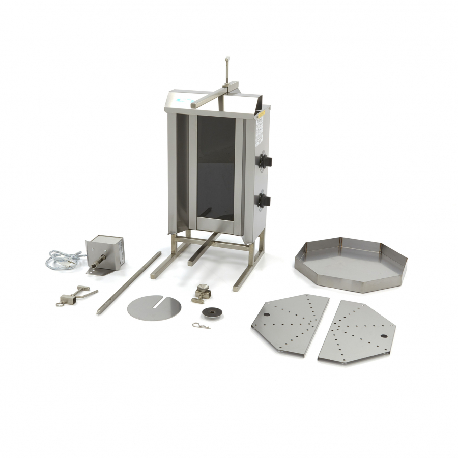 Dönergrill - 2 Brenner - 20kg Fleisch - Elektrisch