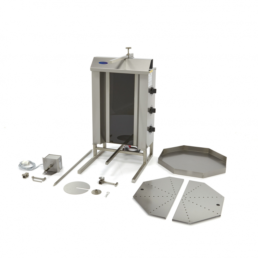 Dönergrill - 3 Brenner - 30 kg Fleisch - Elektrisch