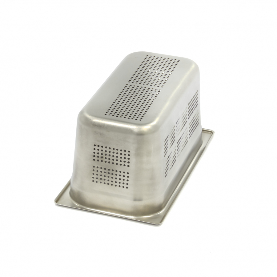 Gastronormcontainer - 1/3 GN - 15 cm diep - RVS - Gaatjesvorm