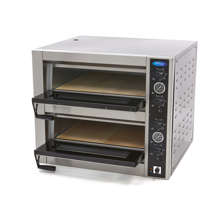Pizzaofen - Passend für 4 x Ø30cm Pizzen - Doppeldecker