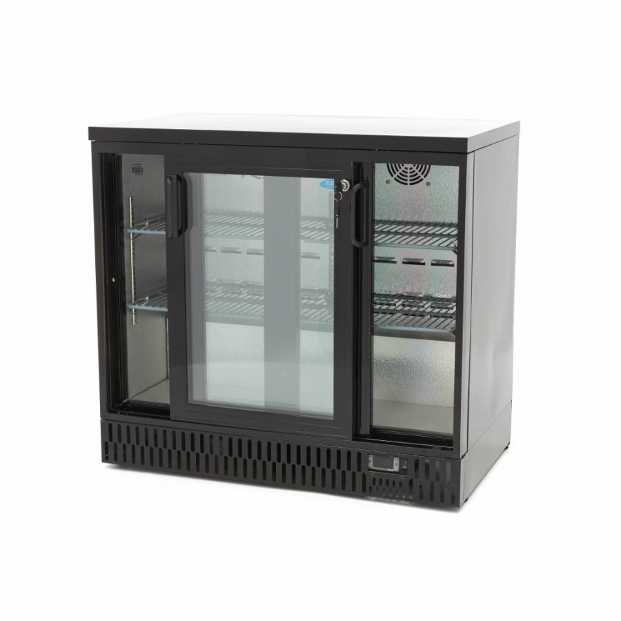 Getränke Kühlschrank - 227L - 2 Schiebetüren - 4 verstellbare Regale