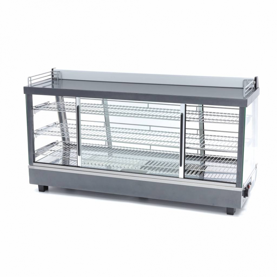 Warmtevitrine - 186 l - 121,5 cm - 3 planken