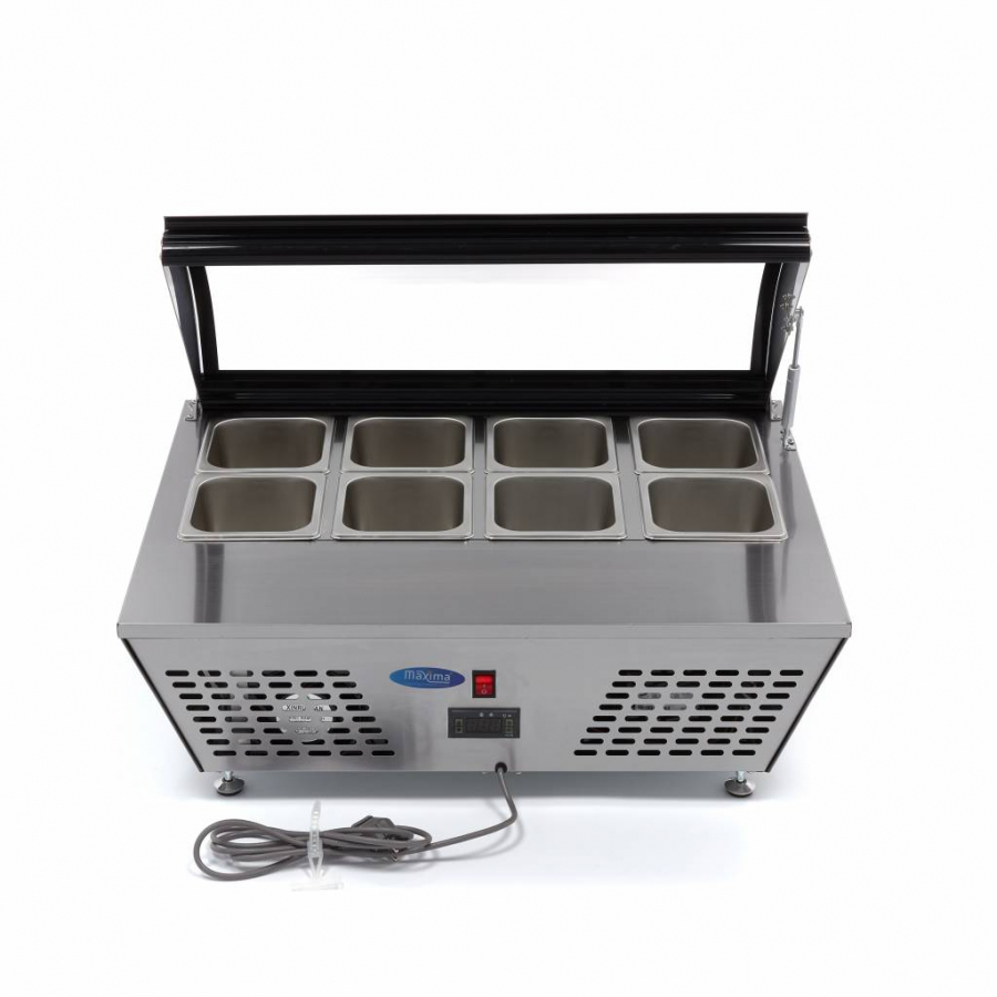 Saladette - 67 l - inkl. 8 x 1/6 GN - Tischplatte