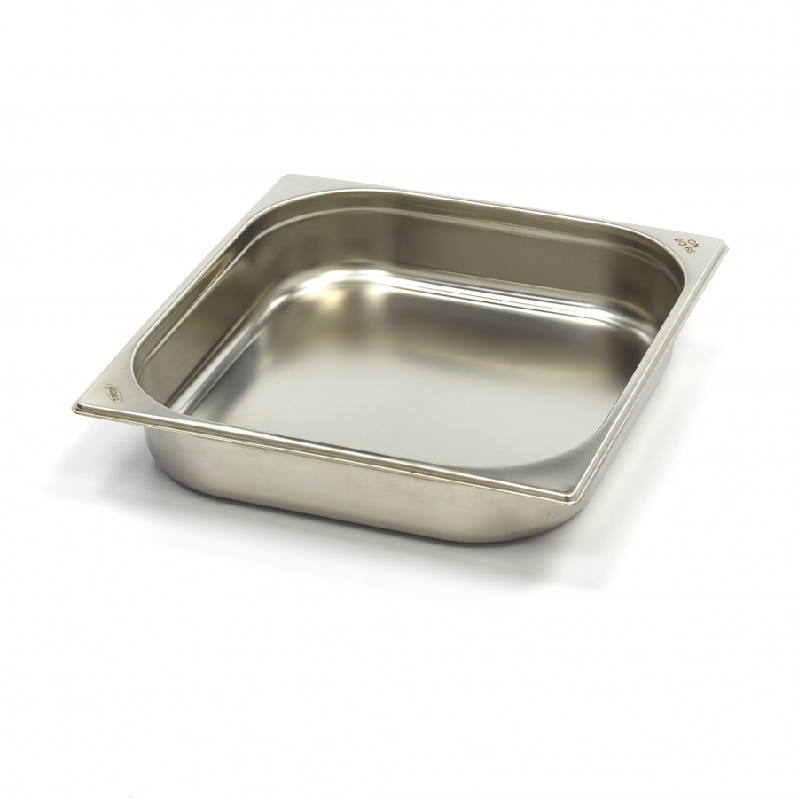 Gastronormbehälter 2/3 GN 6,5 cm tief aus Edelstahl - hochwertiger GN-Behälter für die Gastronomie Gastronormbehälter 2/3 GN 6,5 cm tief aus Edelstahl - hochwertiger GN-Behälter für die Gastronomie