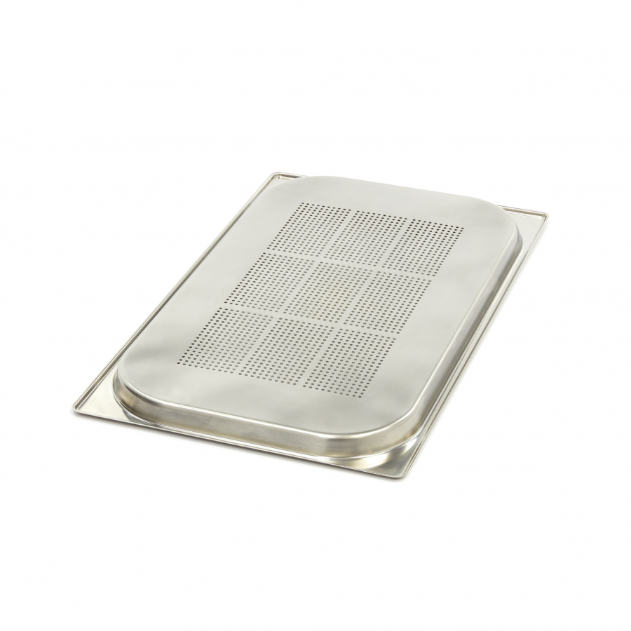 Gastronormbak - 1/1 GN - 2 cm diep - RVS - Gaatjesvormig