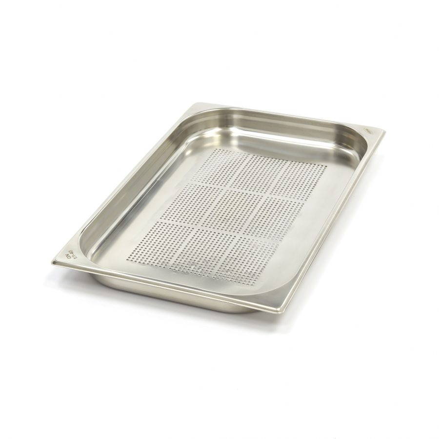 Gastronormbehälter 1/1 GN 4 cm tief - Edelstahl durchlöchert