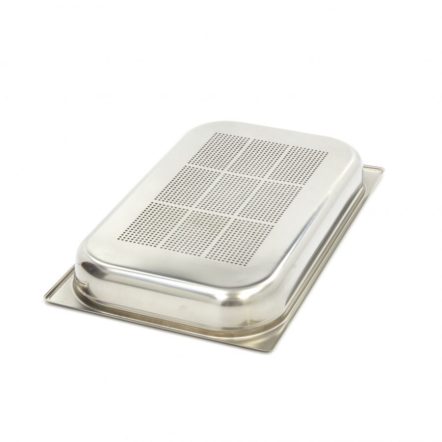 Gastronormcontainer - 1/1 GN - 6,5 cm diep - RVS - Gaatjesvorm