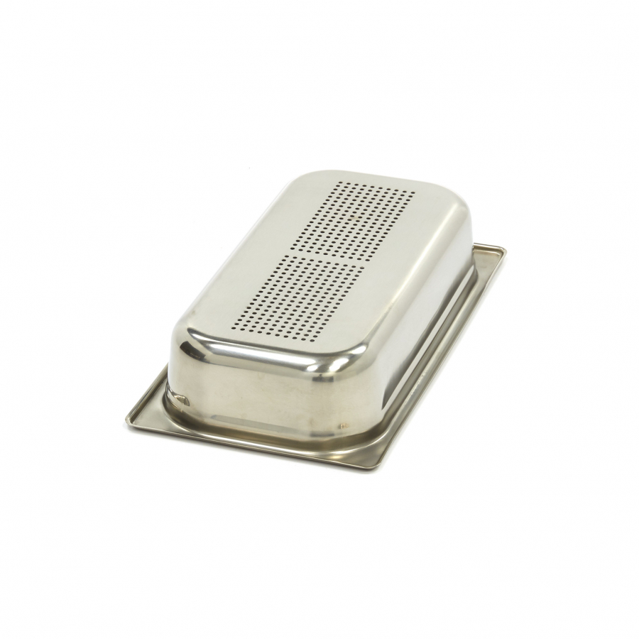 Gastronorm-Behälter - 1/3 GN - 6,5 cm tief - Edelstahl - Durchlöchert