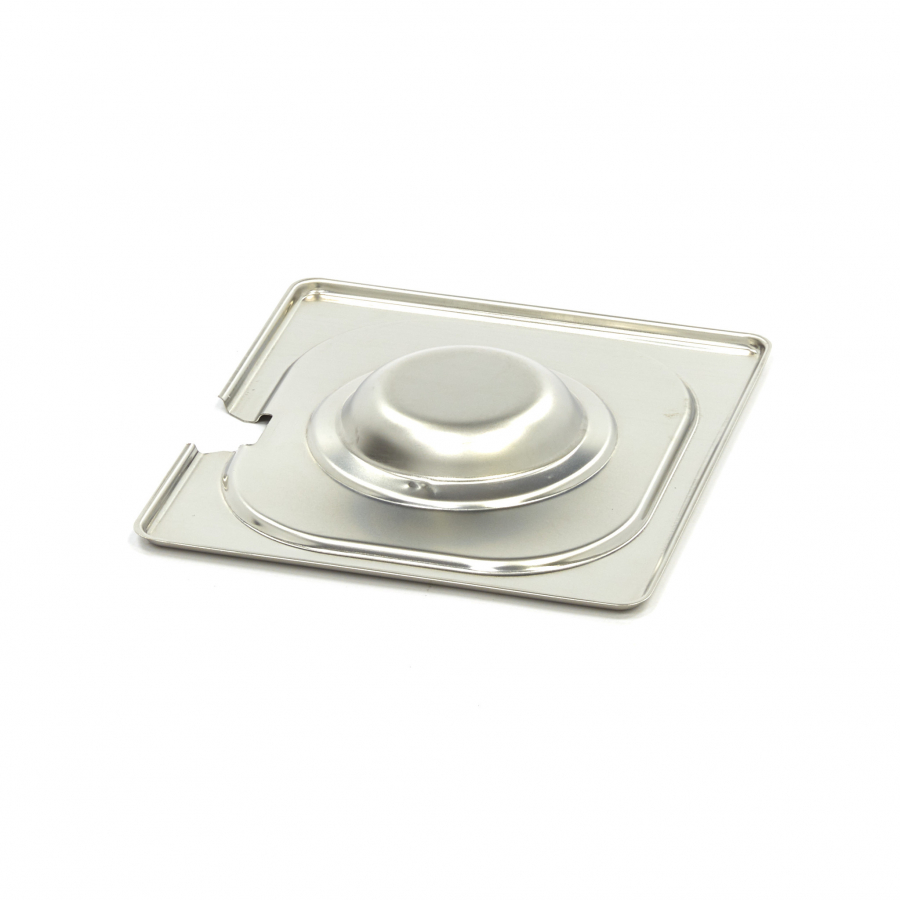 Gastronorm-deksel - 1/6 GN - RVS - met uitsparing