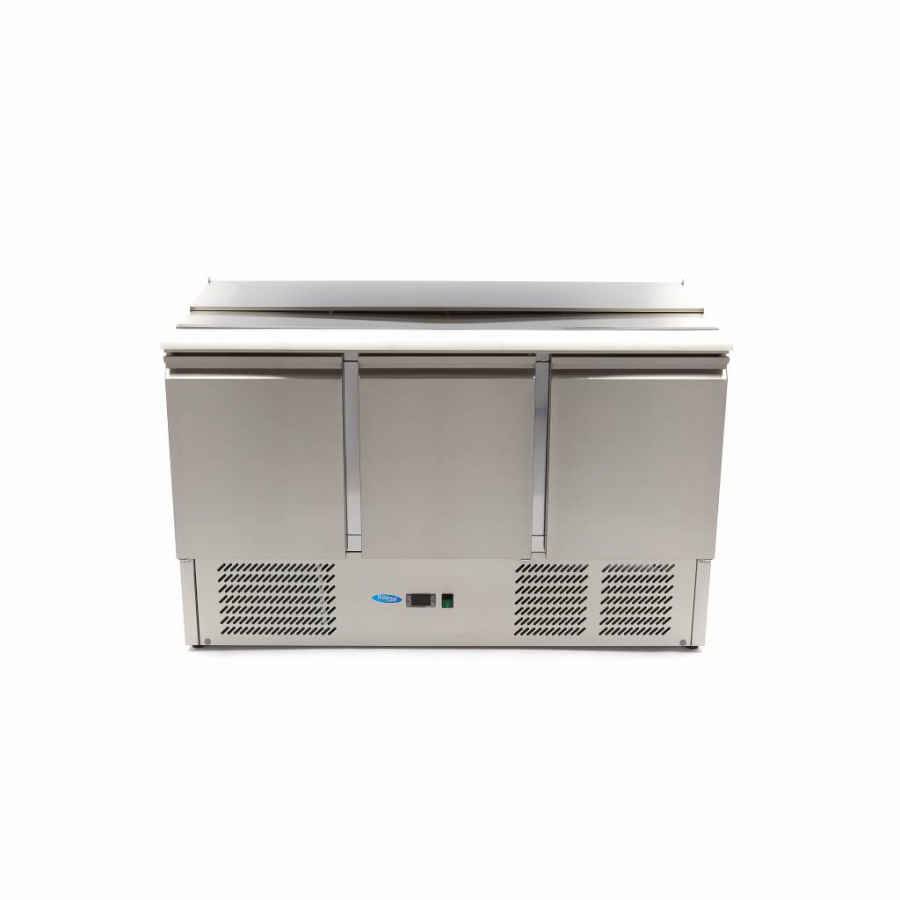 Saladette - 400 l - 137 cm - 3 Türen - inkl. Schneidebrett