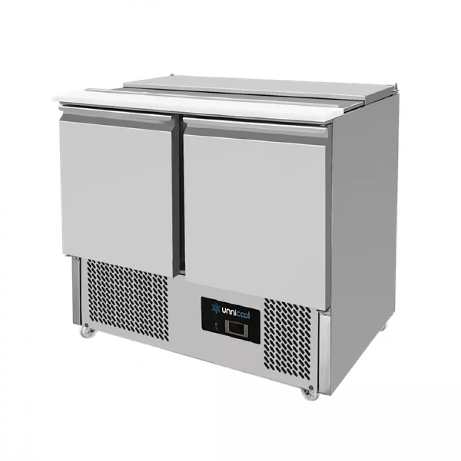 Saladette 900x700x870 mm Edelstahl 230 Liter 2 Türen