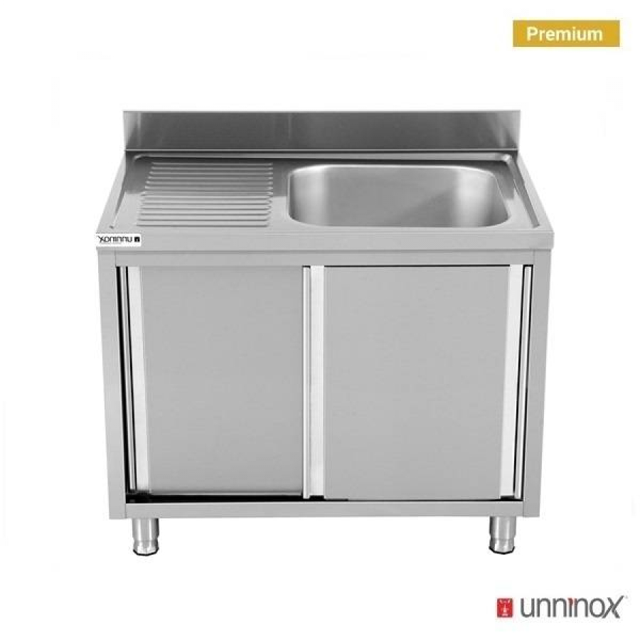 Spülenunterschrank 1 Schüssel rechts 120x70x85cm Gastronomie