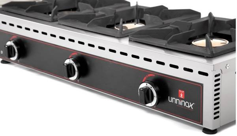 Tischkochfelder STO-3 Gas 3 Brenner je 7kW Kupferbrenner