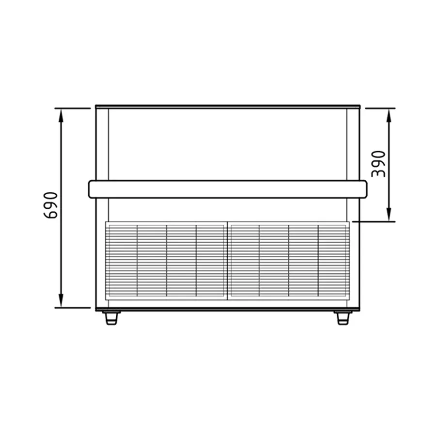 Mastro Supermarkt-Tiefkühltruhe mit Glas-Schiebedeckeln 1032 Liter | 2,5 Meter breit | -18°/-28°C