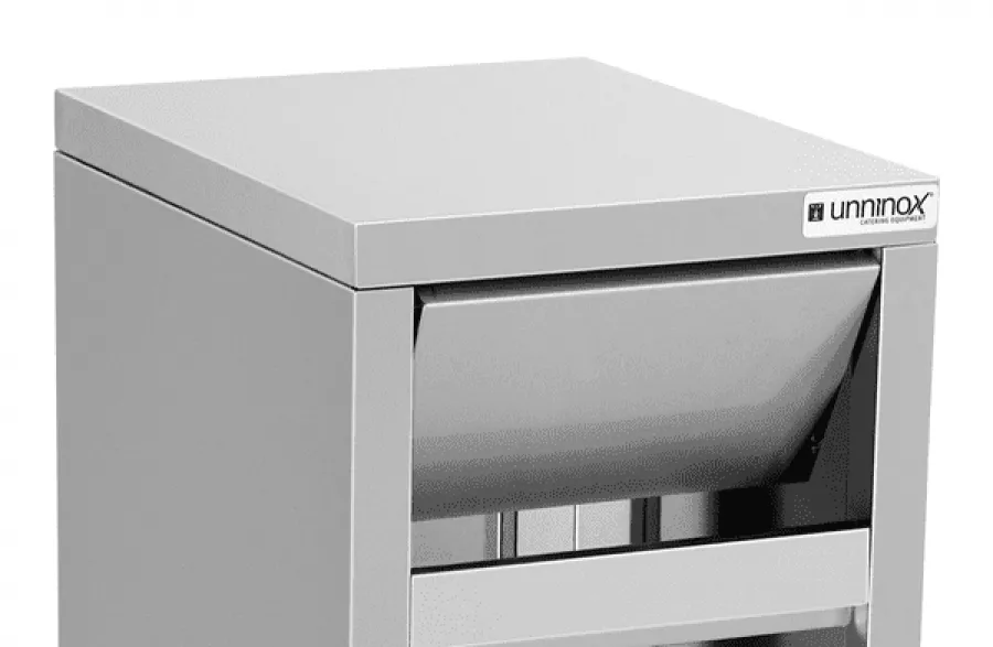 Mülleimer 50L Edelstahl – Abfalleimer 50 Liter, robust, hygienisch