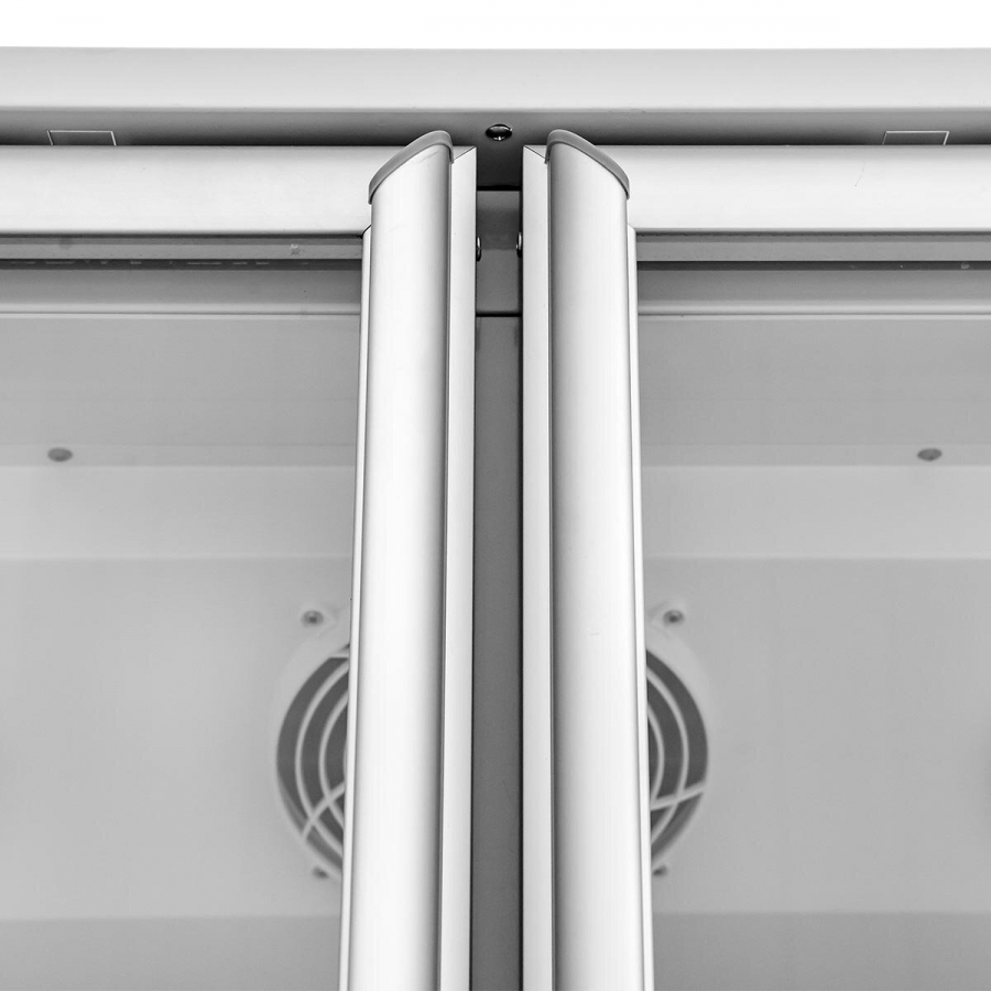 TOPLINE Getränkekühlschrank 1040 Liter Weiß mit Leuchtaufsatz TOPLINE Getränkekühlschrank 1040 Liter Weiß mit Leuchtaufsatz