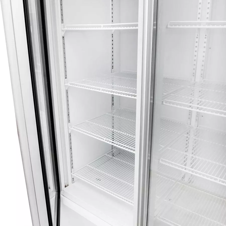 TOPLINE Getränkekühlschrank 1040 Liter Weiß mit Leuchtaufsatz TOPLINE Getränkekühlschrank 1040 Liter Weiß mit Leuchtaufsatz