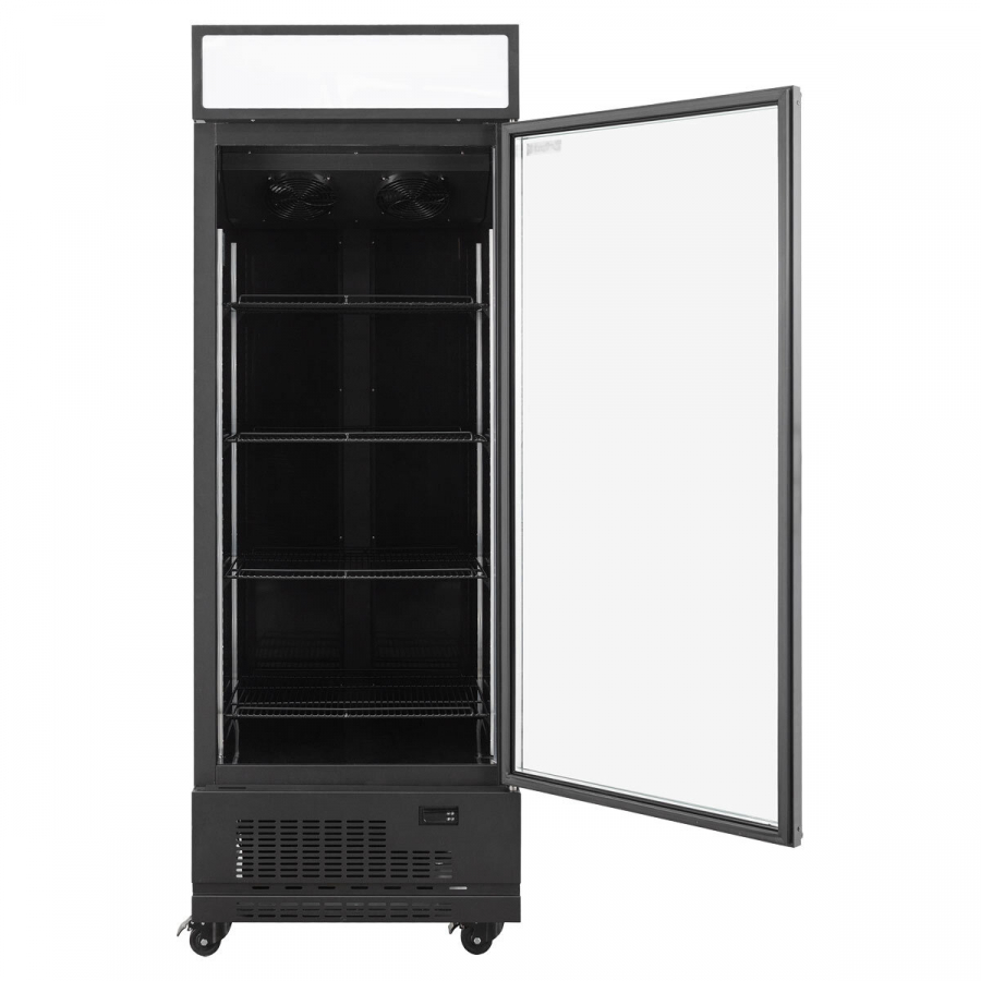 TOPLINE Getränkekühlschrank 570 Liter mit LED-Leuchtaufsatz & Glastür TOPLINE Getränkekühlschrank 570 Liter mit LED-Leuchtaufsatz & Glastür