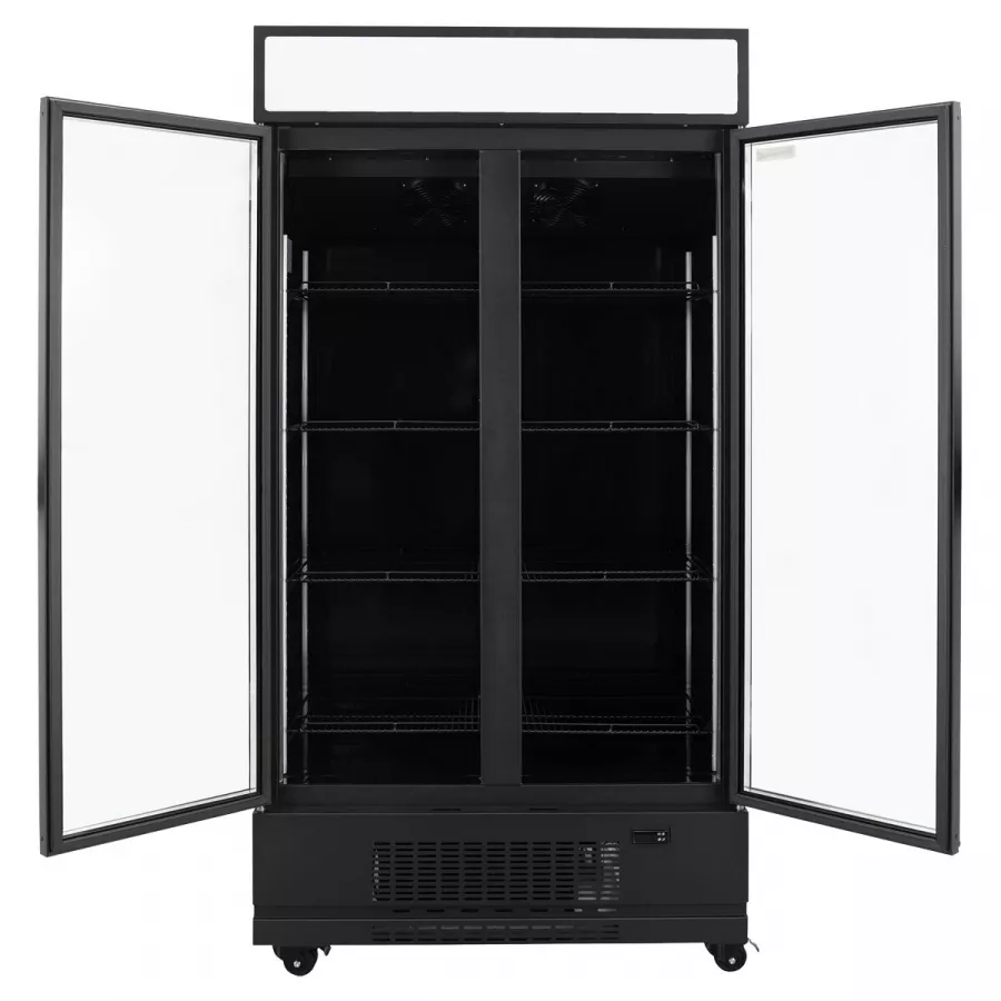 TOPLINE Getränkekühlschrank 870 Liter mit LED-Leuchtaufsatz & 2 Glastüren TOPLINE Getränkekühlschrank 870 Liter mit LED-Leuchtaufsatz & 2 Glastüren