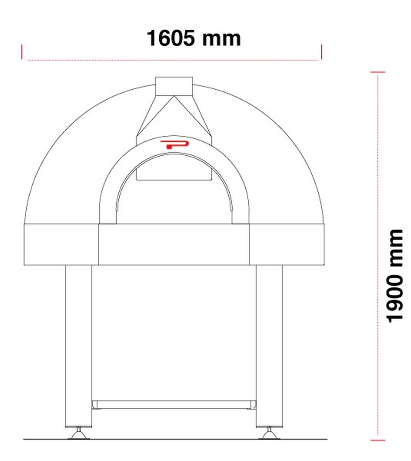 Holz Pizzaofen Pavesi JOY 120H | Backfläche statisch | 4 bis 5 Pizzen Holz Pizzaofen Pavesi JOY 120H | Backfläche statisch | 4 bis 5 Pizzen