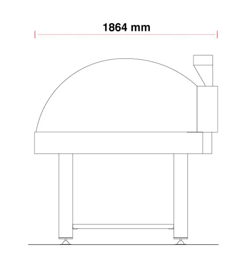 Rotierender Holzbackofen | 10/12 Pizzen | Pavesi TW Rotierender Holzbackofen | 10/12 Pizzen | Pavesi TW