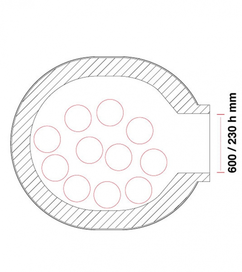 Hout Pizzaoven Pavesi JOY 140/160H | Bakoppervlak statisch | 9 tot 11 pizza's