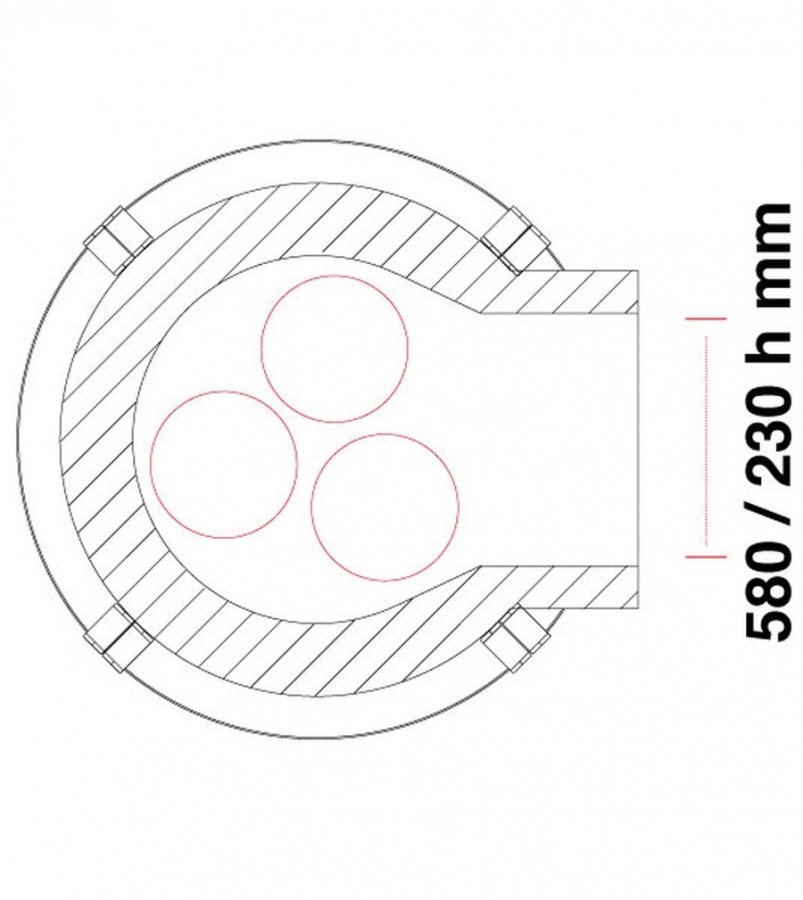 Gasbackofen ideal für Garten | Pavesi JOY 90G | 2/3 Pizzen